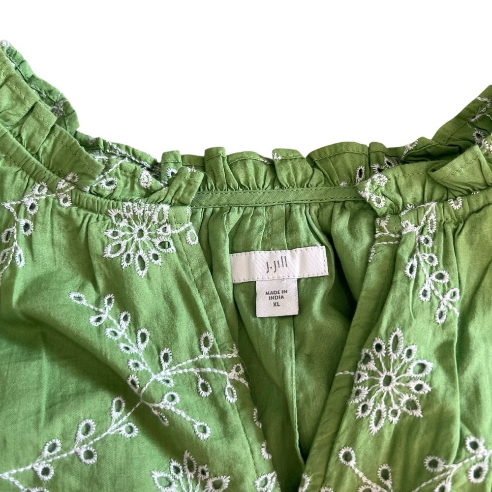 J. Jill sleeveless tiered women’s maxi dress in snap pea SZ XL - Picture 7 of 12